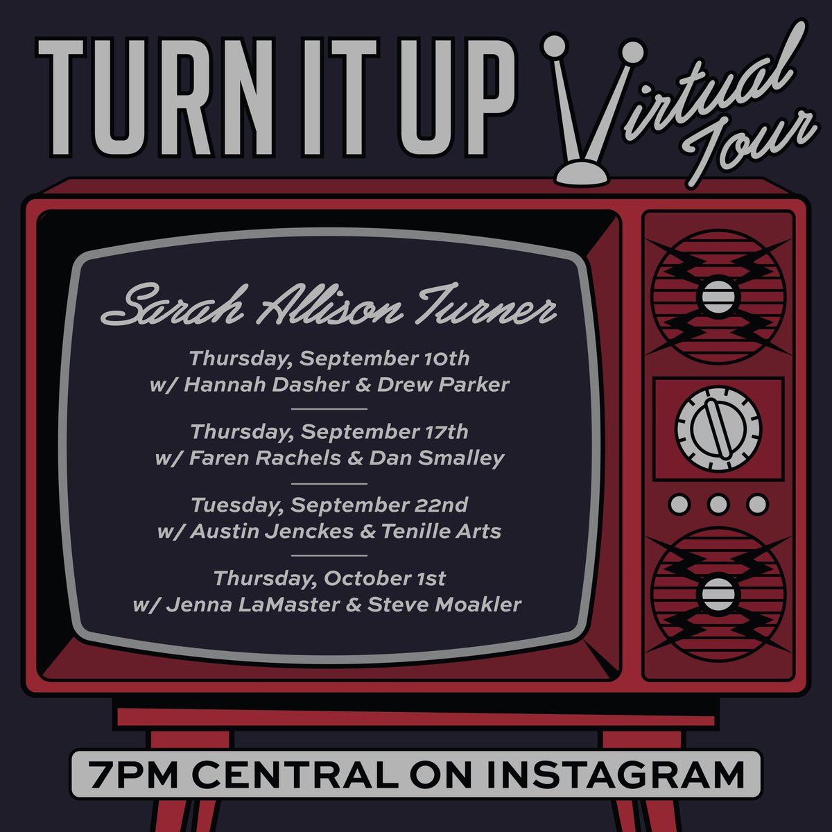 One week from today over on <a href="/instagram/">Instagram</a>! Can’t wait swap songs with this crew🤘🏻#TurnItUp