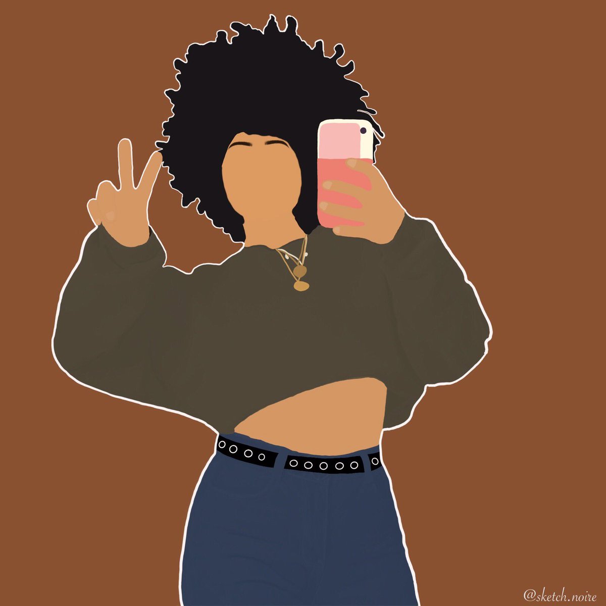 tyvnnxo's tweet photo. @perlasalazr @bykarishhma Follow my IG (or Facebook) page Sketch Noire. I specialize in creating digital illustrations for POC 🤎 

https://t.co/HWM6Zdk8CM https://t.co/MkGAad0RIA