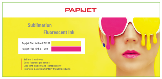 KISCOChem's tweet photo. PAPIJET fluorescent ink is used for the production of vibrant, sophisticated sportswear and high visibility garments.
It offers excellent stability and reproducibility, and is a non-toxic and environmentally friendly ink.
#PAPIJET #fluorescentink #ecofriendly #KISCO #KOREA https://t.co/sDkWRTRYrr