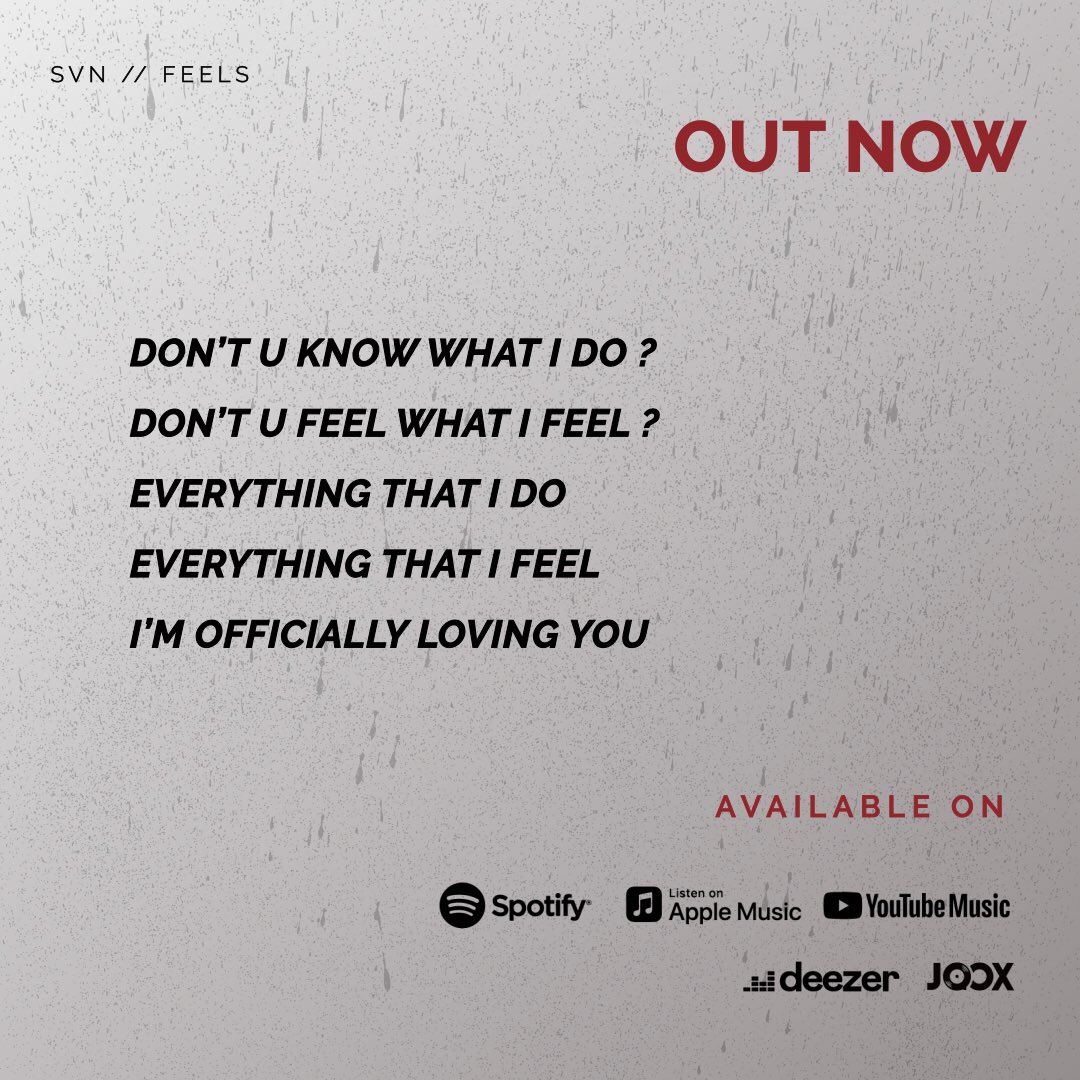 OfficialSvn's tweet photo. Today release our first single “FEELS” on digital platform https://t.co/XG4D4OBxuD