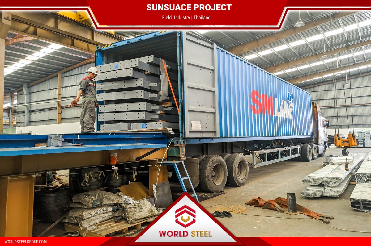 WorldSteelMM's tweet image. 🌟🌟SUNSUACE EXPORT PROJECT - THAILAND🌟🌟
➡️On June 11, 2020, WorldSteel exported steel structure of Sunsuace warehouse project.
👉 𝘿𝙚𝙩𝙖𝙞𝙡𝙨: ow.ly/ElHV50BgJPk
#WorldSteelGroup #IAS #AC472 #Sunsuace #PreEngineeredSteelBuildings #SteelStructure #MetalBuildings
