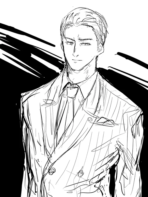 寝る前に描いた落書き 