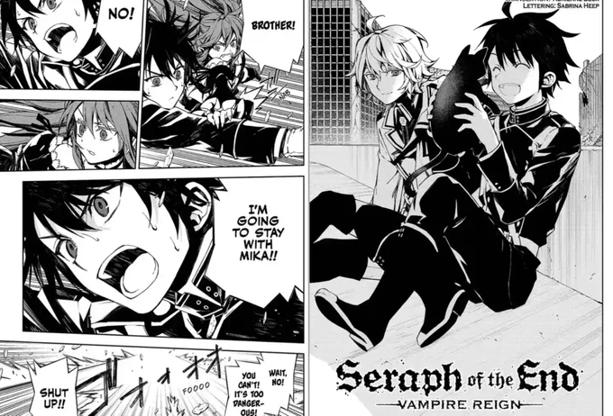 Owari no Seraph

- aesthetically pleasing art, (main drawing point of this series imo)
- super cool character designs
- plot is interesting
- mc is likeable
- mika yuu
- strong start
- action scenes are clean
- a variety of characters that all somehow end up growing on you 
