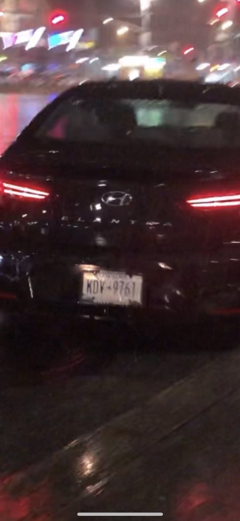 JPHilllllll's tweet photo. One car attacked the Black Lives Matter protest in NYC tonight in Times Square injuring at least two people. Another repeatedly tried to drive into protesters by Columbus Circle later on in the dark and rain. Here are the two respective license plates. Please share. https://t.co/RZg9crIwpb
