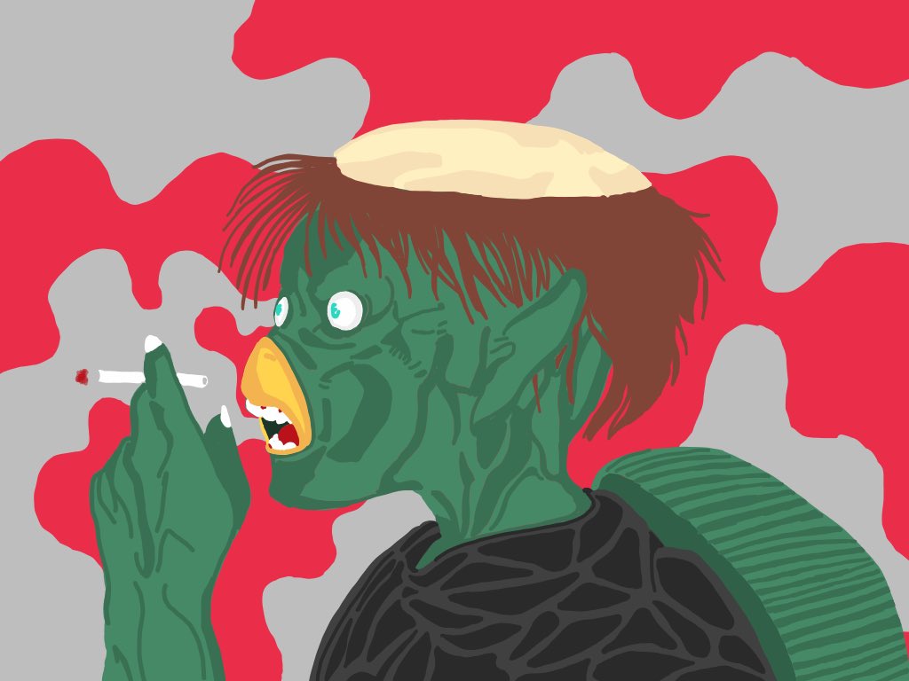 Ryuho 絵垢 Auf Twitter Tobacco横顔シリーズ 人外編 河童 完成 線なし 絵描きさんと繫がりたい イラスト好きな人と繋がりたい 絵 絵垢 イラスト イラストレーション Illust Illustration 河童 たばこ Tobacco 横顔 T Co Kyngpw5euj
