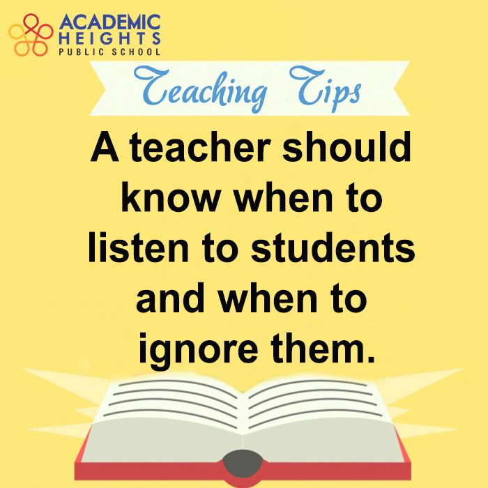 ahpsofficial's tweet photo. A teacher should know when to listen to students and when to ignore them...
#Good_Morning #Teaching_Tips https://t.co/nm7pzCwVgf