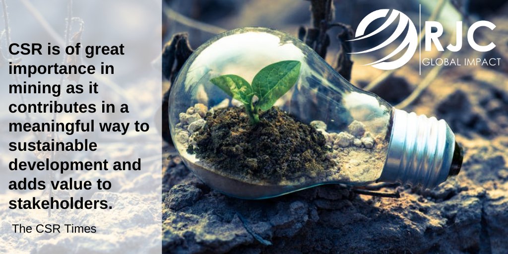 RJCglobalimpact's tweet image. The bottom line is no longer the key driving factor in the new economy. Stakeholder interests and needs are the forefront.

Are your CSR programs contributing to sustainable development?

rjcglobalimpact.com

#CSR #neweconomy #4ir #mining #miningwithprinciples