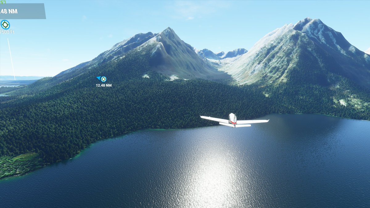 For it being a *flight* sim, i spend a lot of time following roads but i got into some mountains. the tetons are incredibly hard to get lost in, it takes like 30 seconds in either direction to get out of the peaks and you know damn well whether its wyoming or idaho