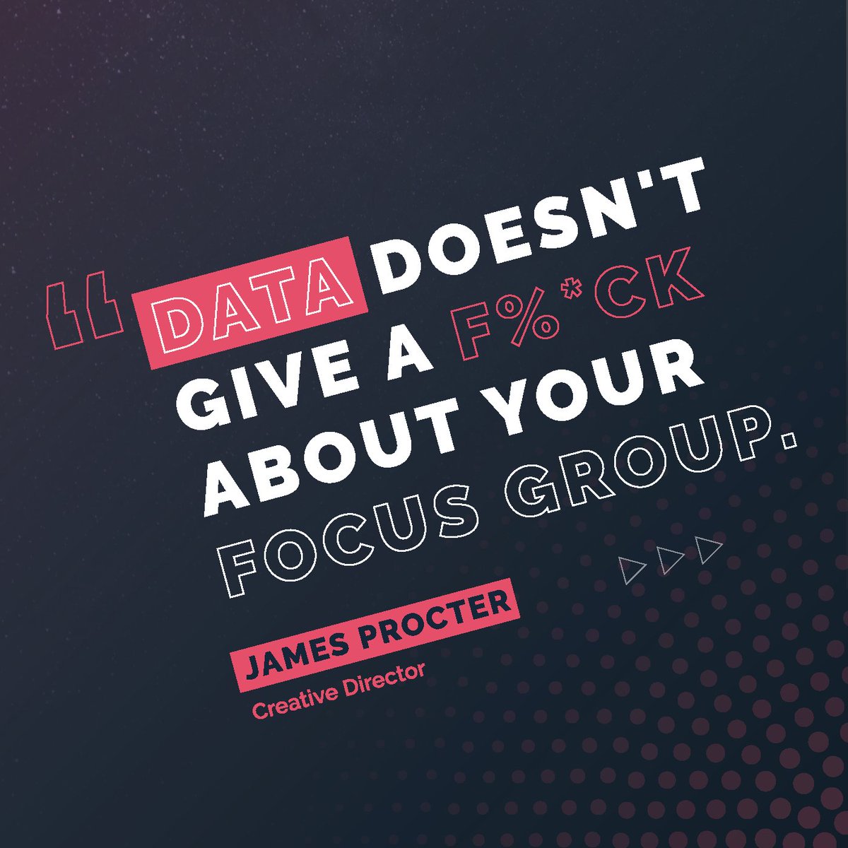 OneSmallStepAus's tweet image. Anyone that's been in research long enough knows how horribly flawed the moderated group is. The answer is unbiased data, multiple sources, laminated together at scale with experience. 

#research #data #analytics #insights #datadrivencreativity