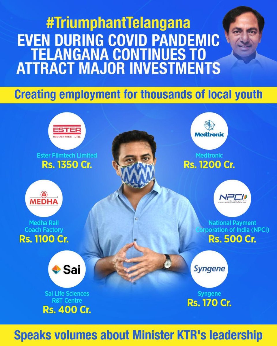 MahinderMTech's tweet photo. Hyderabad witnessed unprecedented growth in the last 6 Yrs.(Potable Water, 24/7 Power, revamped Drains, #BastiDawkhanas,#PatanaPragati,#HarithaHaram,#ThemeParks, #SRDP,#CRMP,#2BHK, #PoliceCommandCC #TSiPAAS,#TSbPAAS @KTRTRS
@JAGANTRS @KonathamDileep @ysathishreddy @dcstunner999 https://t.co/aALerVEWJ9
