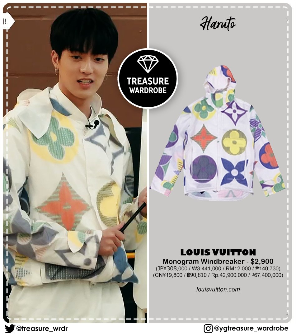 TREASURE WARDROBE on X: #HARUTO : #LOUISVUITTON Monogram Windbreaker -  $2,900 #MASHIHO : #BALENCIAGA Flannel Checkered Jacket - $1,950  @treasuremembers #トレジャー #TREASURE #TREASUREWARDROBE #TREASUREFASHION   / X