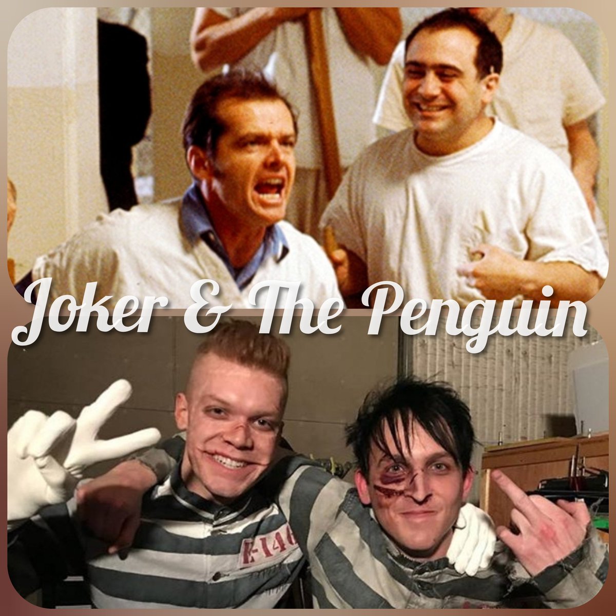 BatmanBfc's tweet photo. #batman #jacknicholson #cameronmonaghan #robinlordtaylor https://t.co/Flp8nAmzfY