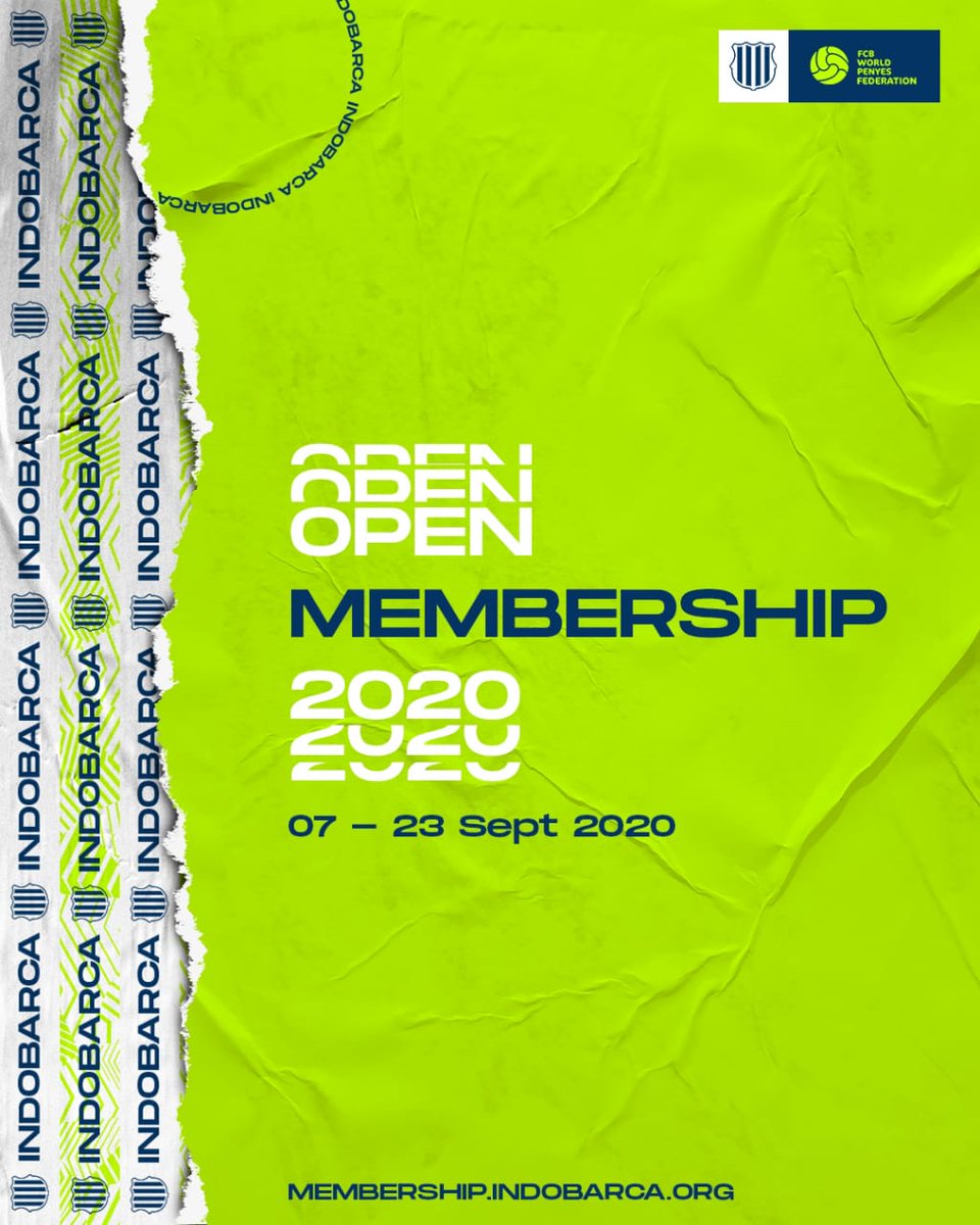 INDOBARCA_JYPR's tweet photo. Hallo para Cules jadwal open membership sudah ada yah 😎😎
.
.
Ayo siapkan diri kalian !!! 
.
#MembershipIndobarca2020 
#mesqueuncomunitat 
#forçaindobarçajayapura 
#forçabarça https://t.co/vcKSutT2lK
