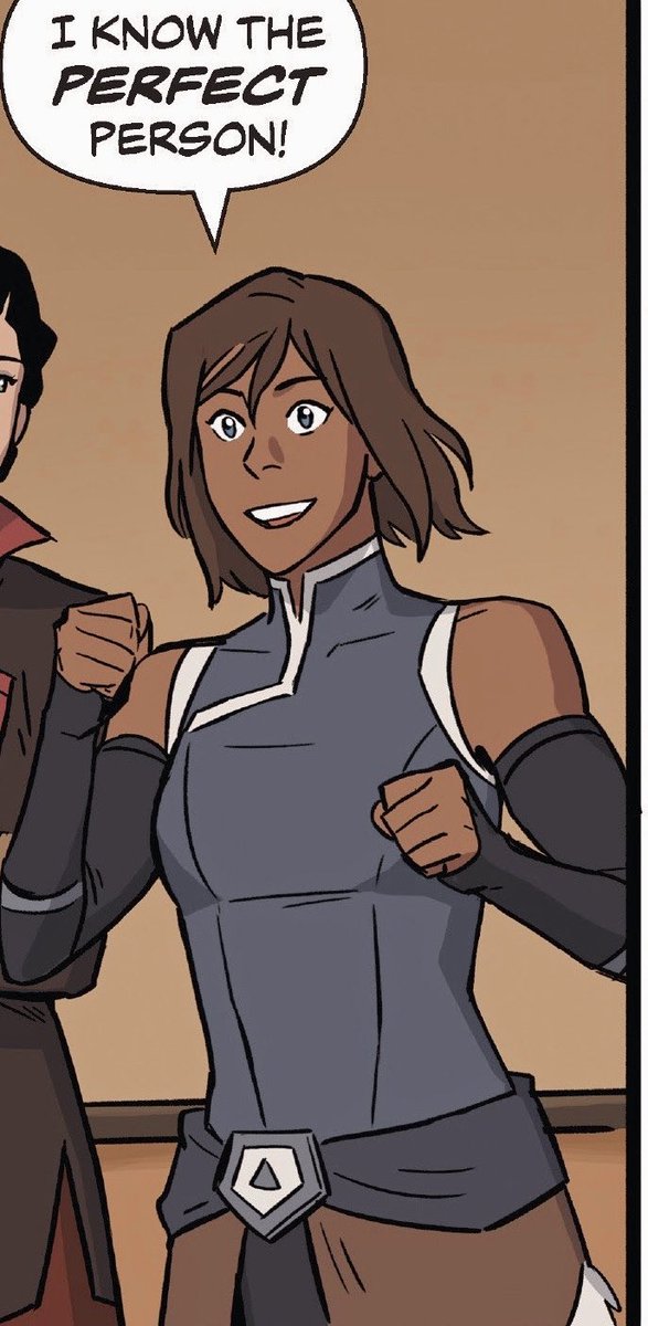 a thread of korra looking absolutely ethereal in the ruins of the empire comic .⋆｡⋆༶⋆˙