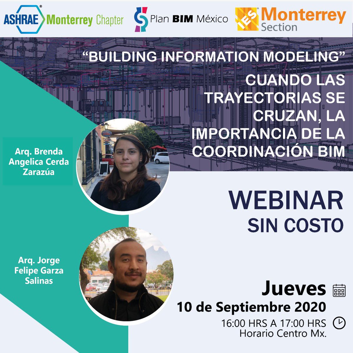 ies_mty's tweet photo. Apasionados de la iluminación, los invitamos al webinar:

“Cuando las trayectorias se cruzan. La importancia de la coordinación BIM”
A cargo de @ashrae_mty y @planbimmexico 

Registrate en: 
https://t.co/MIHz55B2Ym

#IES #IESMty #IESMonterrey #IESMty2020 #Light #Community https://t.co/uHwDFvnmlb