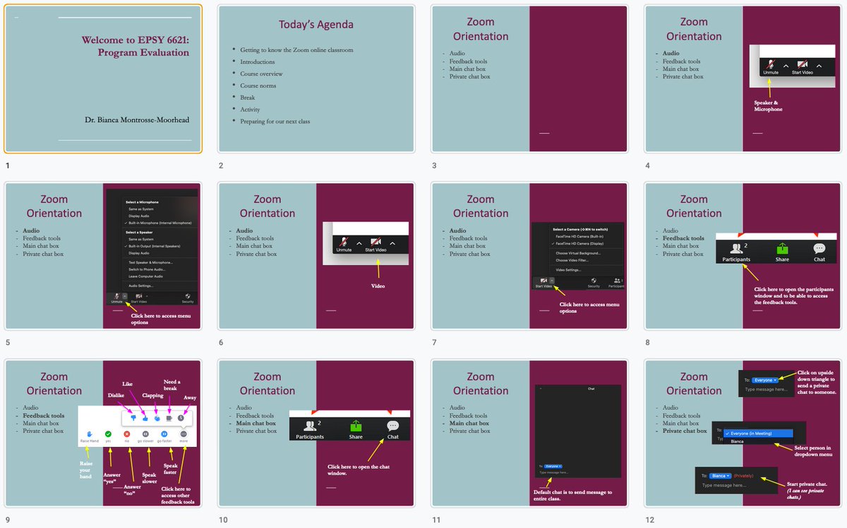 b_mmoorhead's tweet photo. Are you teaching #synchronously this semester? 3⃣ helpful tips:
✅Show students how to use the communication tools u plan to (think u will) use
✅ Practice using them (e.g., everyone give me a like 👍)
✅Slides distributed to students can double as a reference handout for them https://t.co/mIIz33XkMI