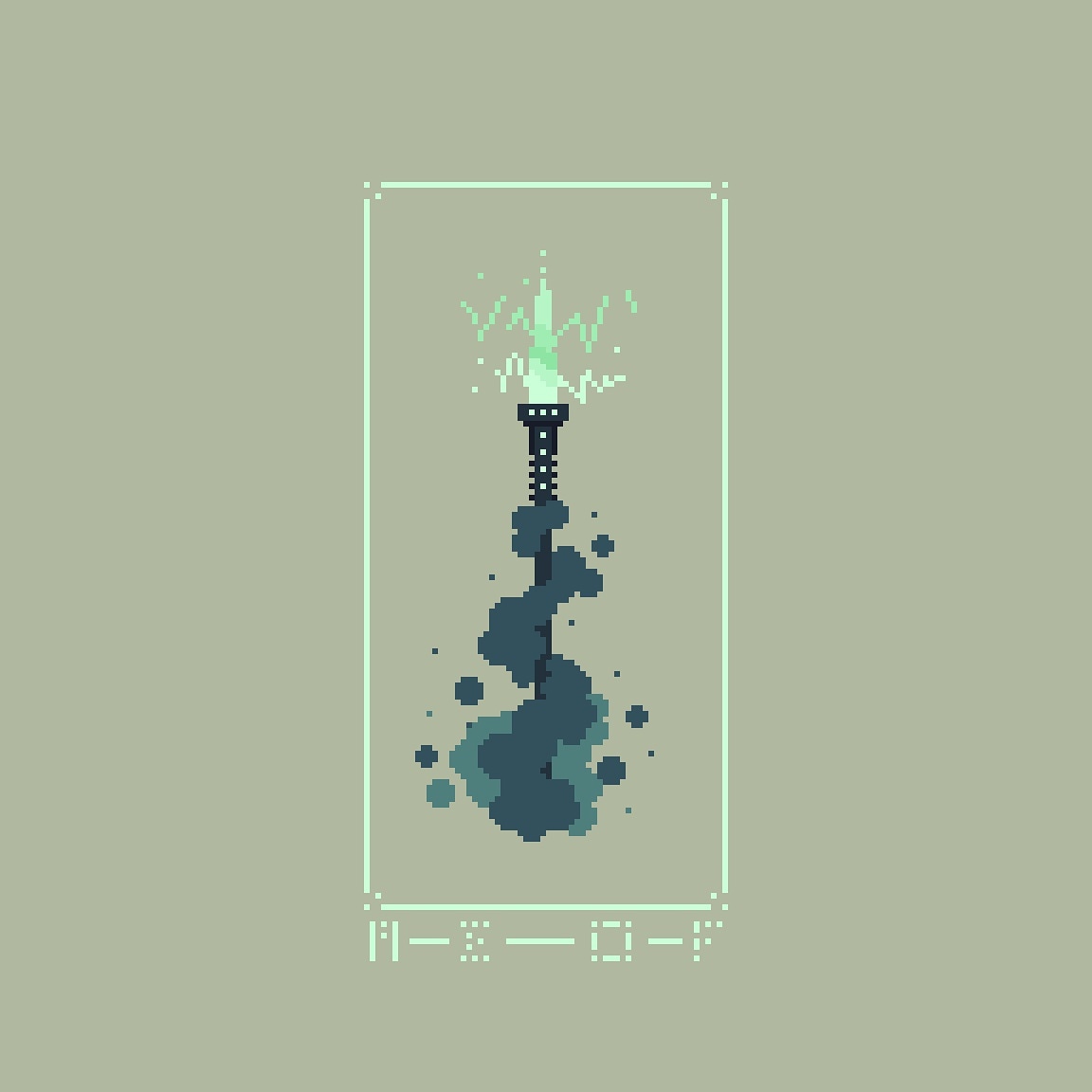 penusbmic's tweet photo. Shadow Spear of Storms #WeaponDesignChallenge #pixelart #pixelartist https://t.co/bjBZXEH1jO