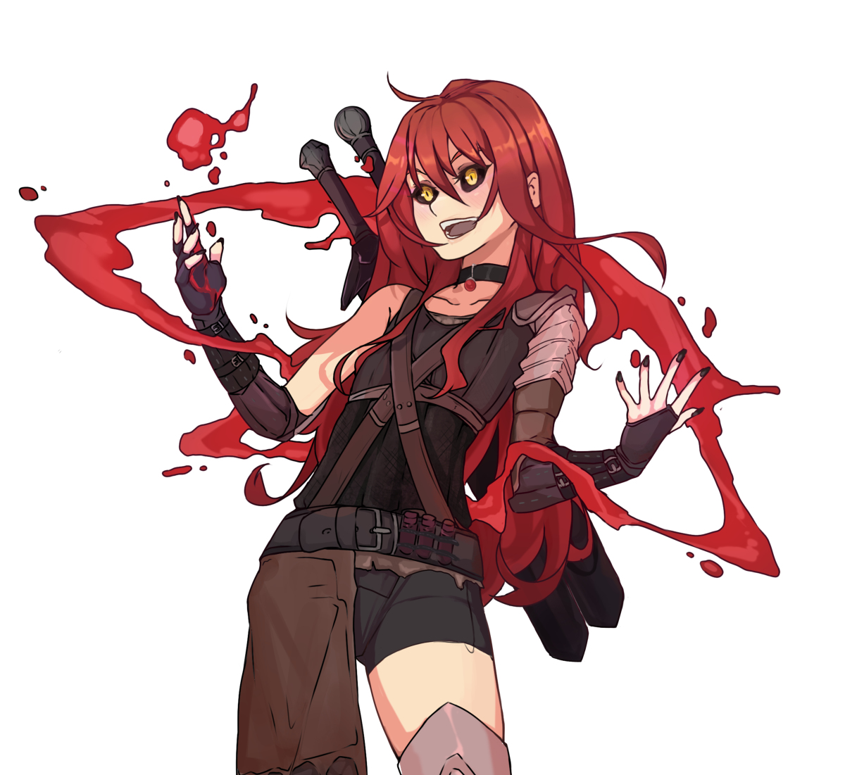 Todding on X: commision for Eckheart #commision #OC #darkscle #黒白目  #black_sclera t.coxFbw8f0X7o t.cosRCUIOrm0G  X