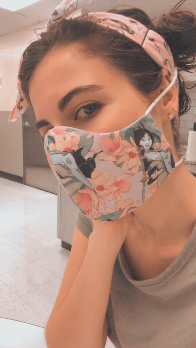 I can’t wait for the live action Mulan to come out. when it comes to badass Disney ladies — she’s definitely my favorite! ...my all time favorite Disney gal is Lilo mask by my coworker’s sister. I keep forgetting to get her info 