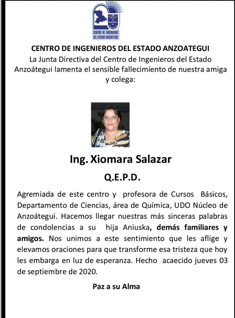 cianz's tweet photo. La Junta Directiva del Centro de Ingenieros del Estado Anzoátegui lamenta... https://t.co/kHru0XqO8a