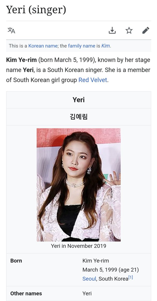 yeriworld_99's tweet photo. [#BRAND_REPUTATION] Don't forget to visit Yeri's page on WIKIPEDIA every day 😎💜

🇬🇧 https://t.co/gmvss5zQyA
🇪🇸 https://t.co/e7BAG8kLUj

@RVsmtown #YERI #예리 #RedVelvet #레드벨벳 https://t.co/BibpJ0iyj4