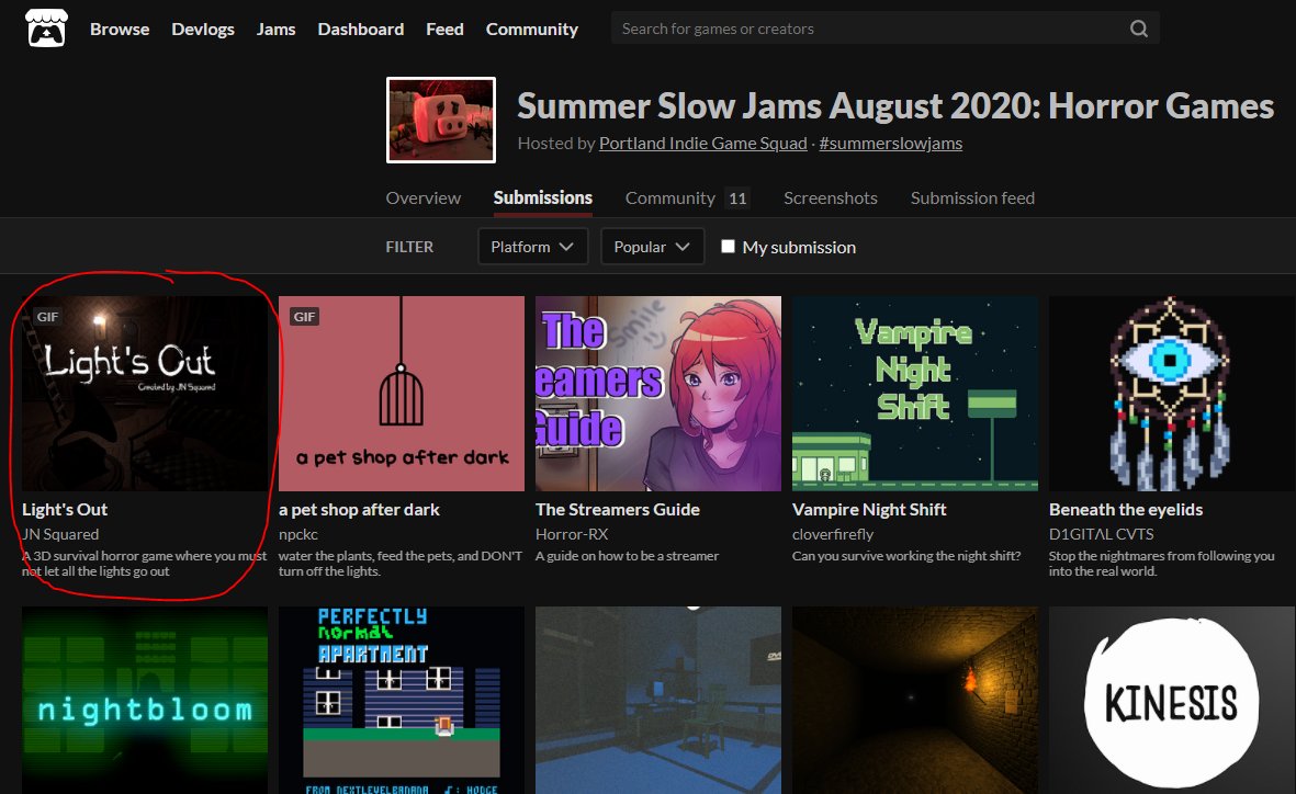 JnSquared's tweet photo. We moved up to #1 on the jam for popular!! 😱😱🤩🤩#summerslowjams #indiegames #itchio

Link to game: https://t.co/s2UFqpc0LE https://t.co/UzR8bh6l57