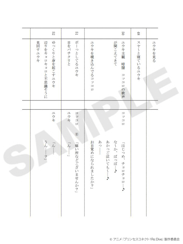 アニメ プリンセスコネクト Re Dive 公式 Blu Ray第2巻 封入特典アフレコ台本集紹介 9月4日 金 発売blu Ray第2巻の封入特典 アフレコ台本集 の表紙と台本を一部紹介 176ページもの大ボリュームのアフレコ台本集をぜひお楽しみください