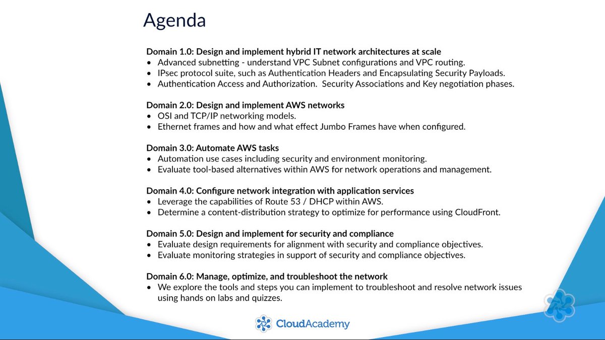 QANorthAmerica's tweet photo. ๐ If youโre searching for the right learning path to help you prep for the AWS Advanced Networking โ Specialty Certification exam, we have your back. Check this out! https://t.co/7h6ANdOD8b
#AWS #AWScertified #AmazonWebServices #AWSAdvancedNetworking https://t.co/HLsEXrw574