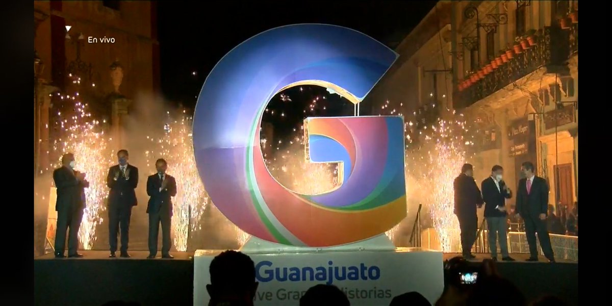 #EnVivo se revela la nueva marca de #Guanajuato 😍❤️ #ViveGrandesHistorias