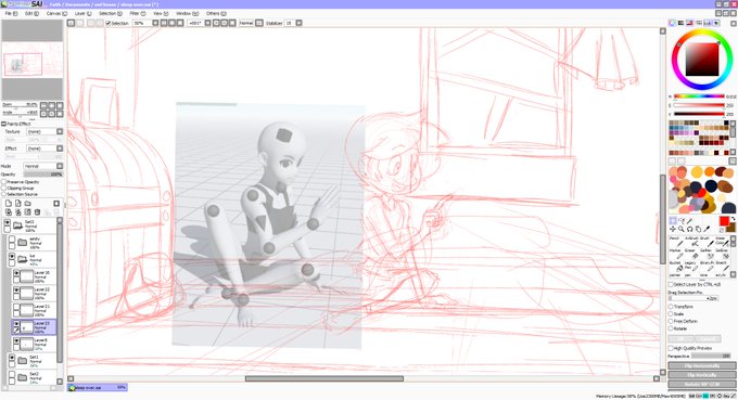 i tend to (badly) rough my poses out before going on a posing site and fixing them up w the reference. magicposer isnt super intuitive but it does its job! 