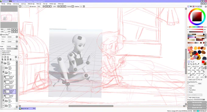 i tend to (badly) rough my poses out before going on a posing site and fixing them up w the reference. magicposer isnt super intuitive but it does its job! 