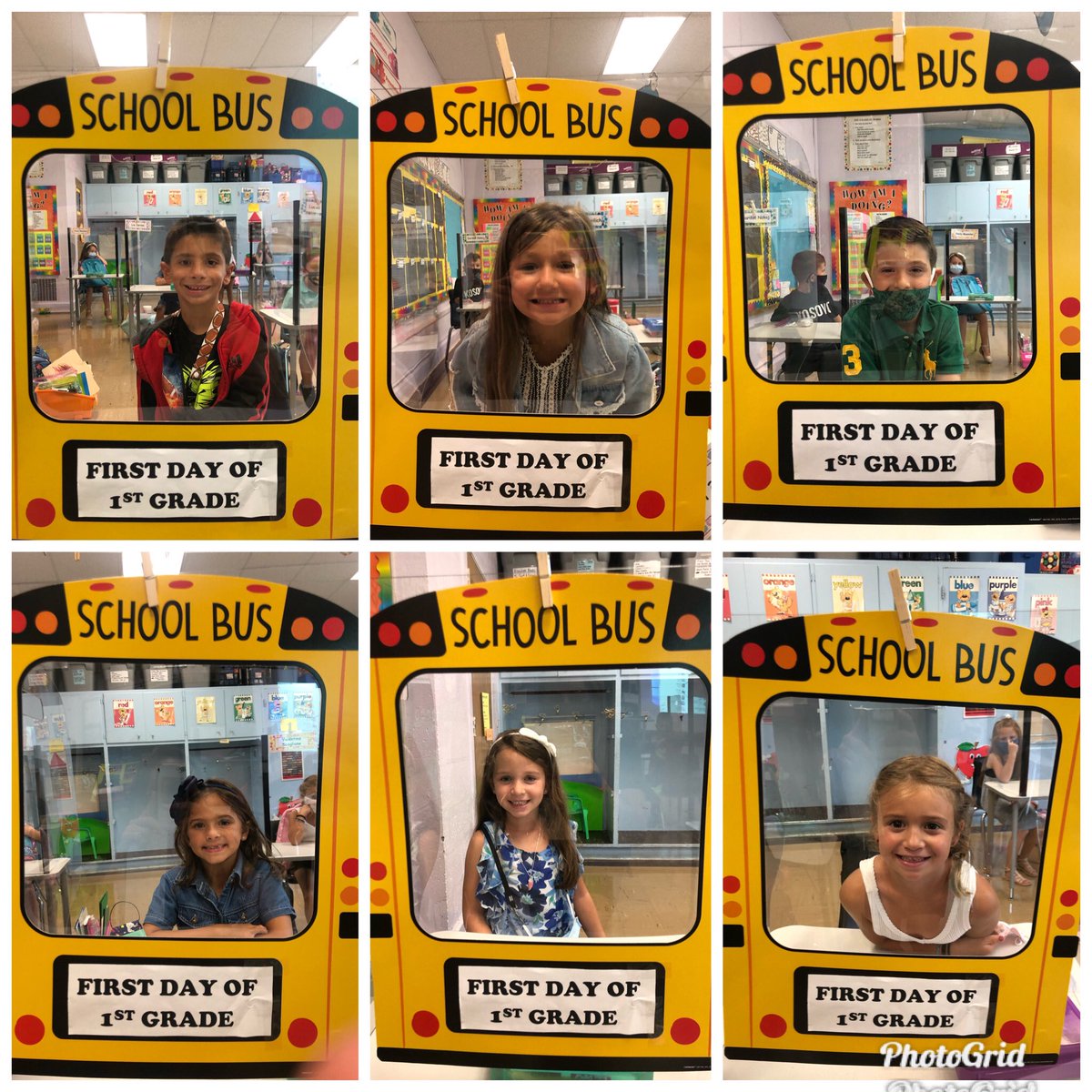 allison_iz's tweet photo. School may look different, but the smiles on these kids’ faces don’t! ❤️#firstgraderocks #maskbreak https://t.co/hNaYb36rEr