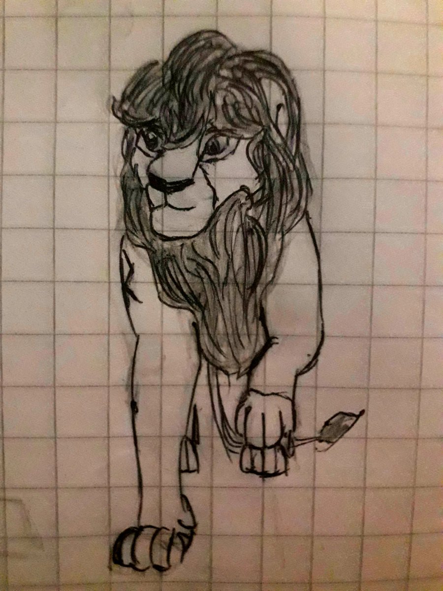 L_Alcado's tweet photo. Y aquí va otro drawing :D (I know, la parte trasera esta mal hecha y ya me di cuenta del gran error que cometí) ✏

#Draw #Drawing #Lion #León #Kaish #AlmostFail https://t.co/PS2RXARNpM