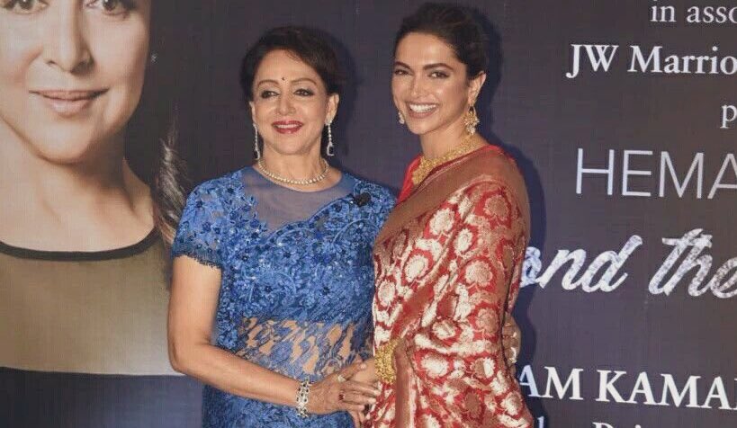 "I like Deepika a lot. She is a very sweet girl, and that shows in her face. She has simplicity, which is very attractive.".~Hema Malini