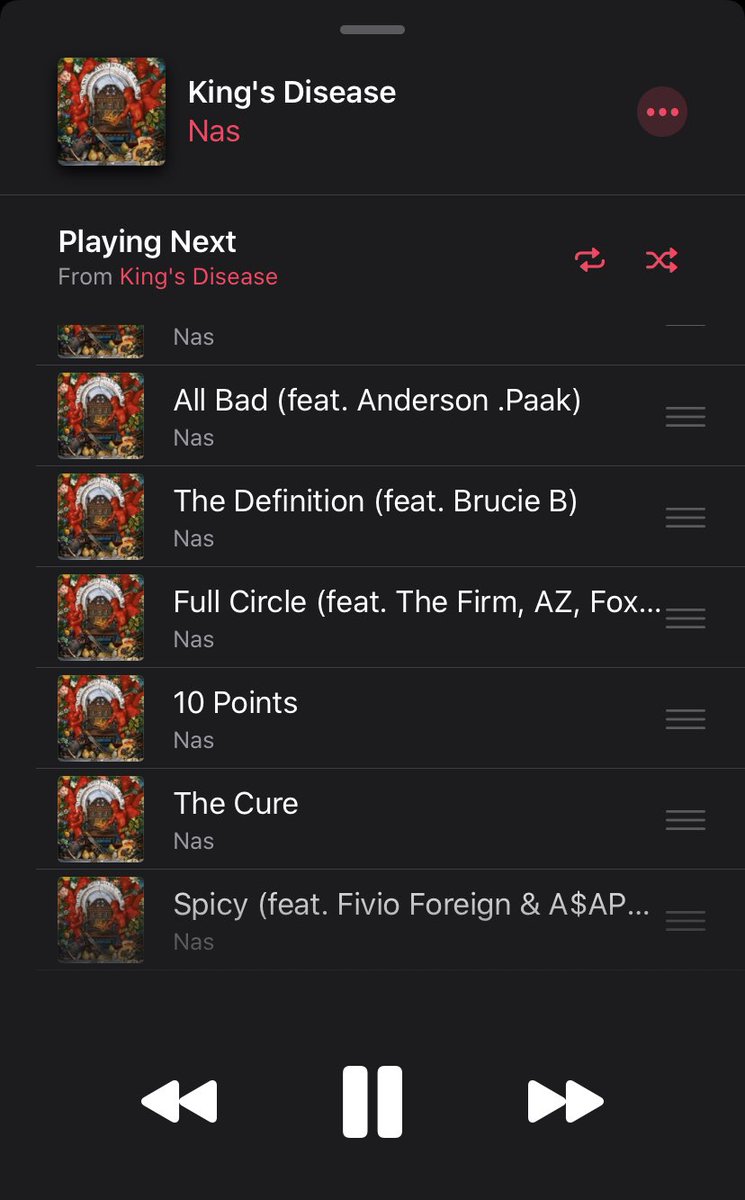 traceysuggs's tweet photo. @Nas #Repeat #NonStop #Nas #KingsDisease 💪🏽 #27summers #TheCure #TilTheWarIsWon #UltraBlack #BlueBenz #AllBad #10points #ReplaceMe https://t.co/rakP151X3d