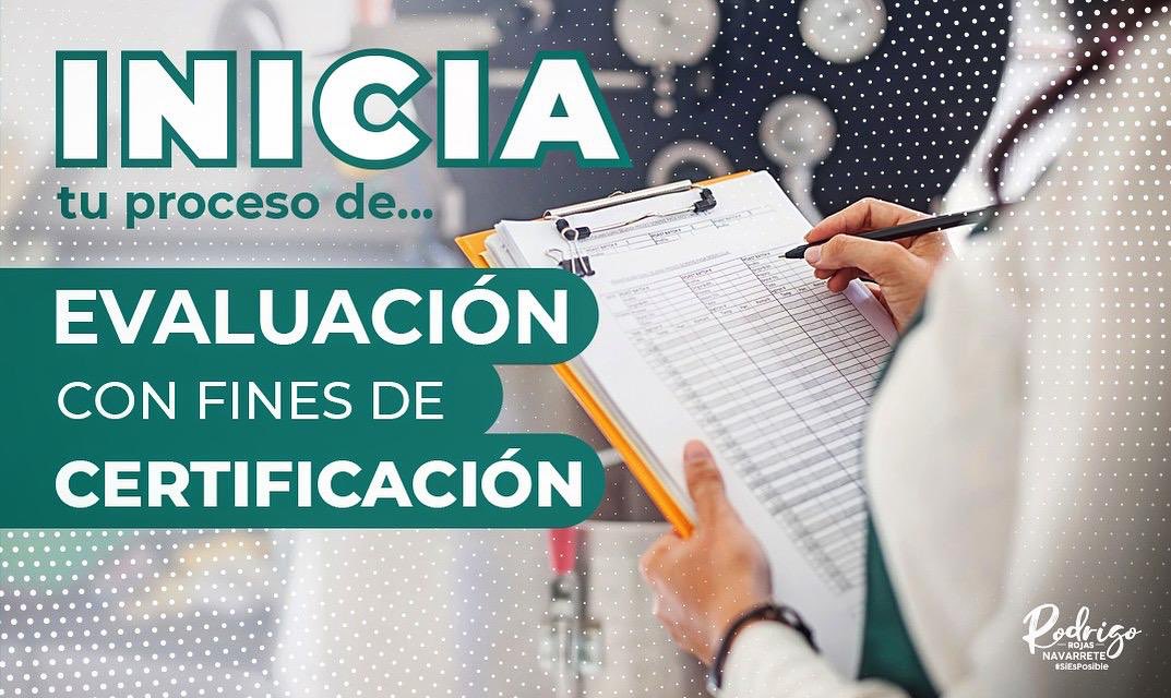 Roronava's tweet photo. ¿Sabías que no es requisito un curso de #capacitación para #evaluarte? Si cuentas con el conocimiento, las habilidades y las destrezas en determinada función laboral, puedes iniciar tu proceso de evaluación con fines de #certificación.
#SíEsPosible https://t.co/b8qSDwGdMz