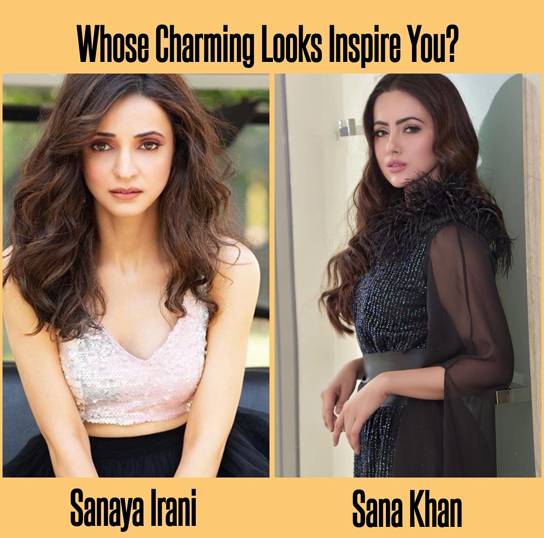 iwmbuzz's tweet photo. Whose Charming Looks Inspire You?
@SanayaIraniWeb
@sanaak21
@SanayaIraniFC__ @sanakhanfan1 #SanayaIrani #sanakhan #inspire #charminglooks😍
Follow us on @iwmbuzz https://t.co/8fo8Mr91CI