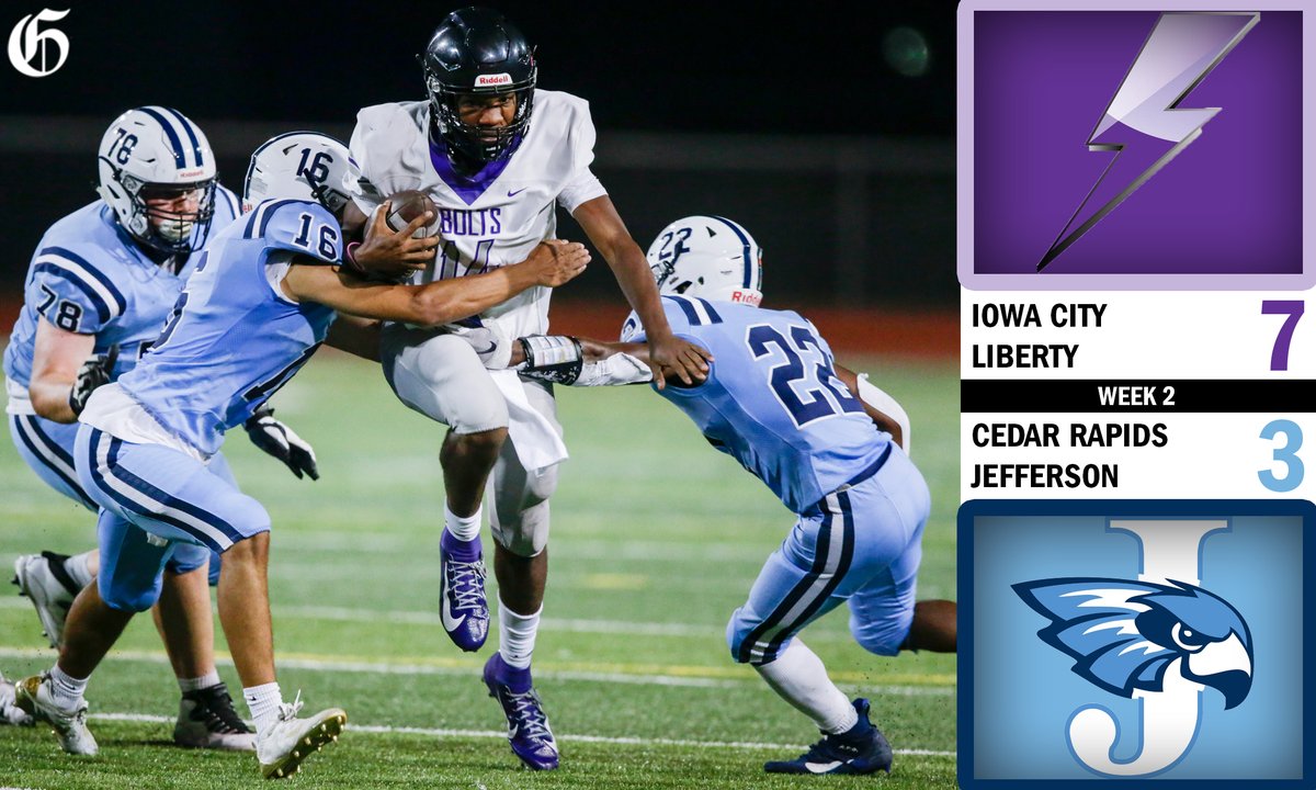 iowaprepsports's tweet photo. Bolts are in the win column ⚡

#iahsfb https://t.co/I1orhnti69