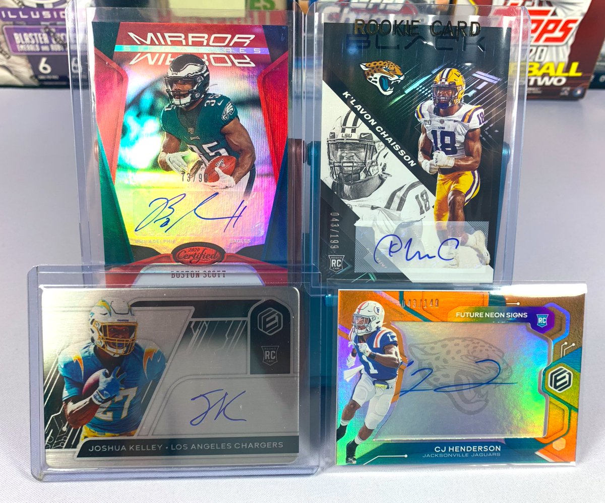 RipReadySports's tweet photo. Check out our hits from tonight’s 2020 @PaniniAmerica #NFL Mixer of Certified, Elements &amp; Black, including RPAs of Ke’Shawn Vaughn &amp; Chase Young 🤩 #WhoDoYouCollect https://t.co/U57qrZ2nMk