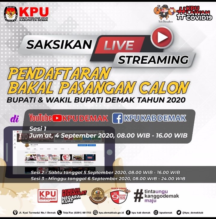 kendalasem's tweet photo. Jangan lewatkan live streaming nya ,..
Yuk pantengin trs fb PPS kendalasem jgn lupa like setiap postingannya ya😉 https://t.co/Tch1lSVnR0
