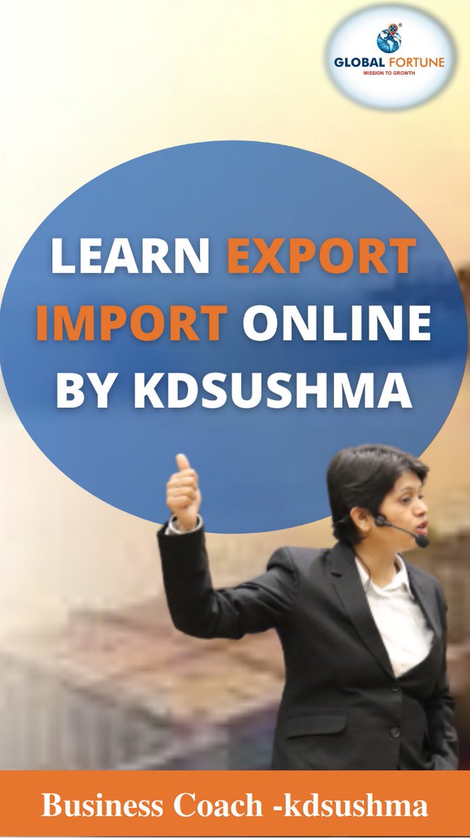 KDSushma's tweet photo. Register - https://t.co/bMeRXqgMRs
Take Action.
#kdsushma #onlineexim #exportimport #eximcourse #howtodtartexport #startup #entrepreneur #exporter https://t.co/Rpic3FehLD