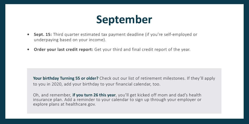 meetfuturity's tweet photo. Keep Better Track of Your #Finances in 2020 ๐๏ธ #Calendar for ๐ SEPTEMBER ๐ #GoFFIG #September #meetfuturity #life #health #medicare #retirement #futurityfirst #FFIG #insurance https://t.co/NfmU1clqXo