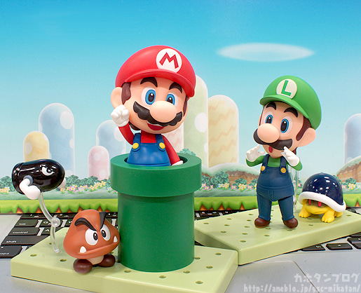 ねんどろいど　マリオ　ルイージ アクションフィギュア・ねんどろいど「マリオ」「ルイージ」が