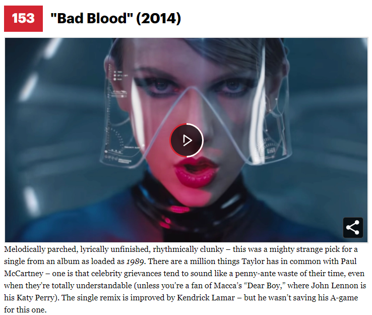 One thing Rob and I have in common is that we both thing Bad Blood are skips lol. It's the bottom of his list at #153