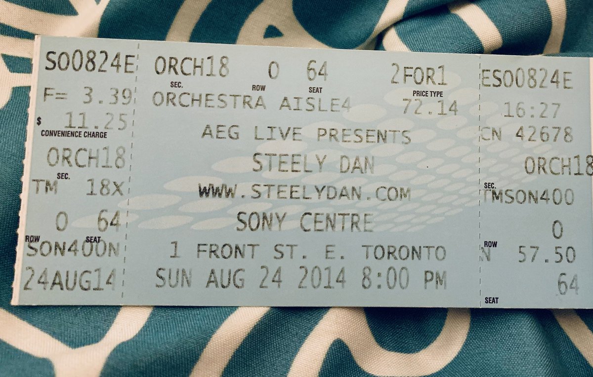 8oslady's tweet photo. Remembering Walter Becker on the anniversary of his passing...gonna TBT to 6 yrs ago (already?! ) seeing him & Donald Fagen in Toronto at my favourite venue, was just magic.✨❤️✨❤️
#Danforever https://t.co/GUSd3DIRNp