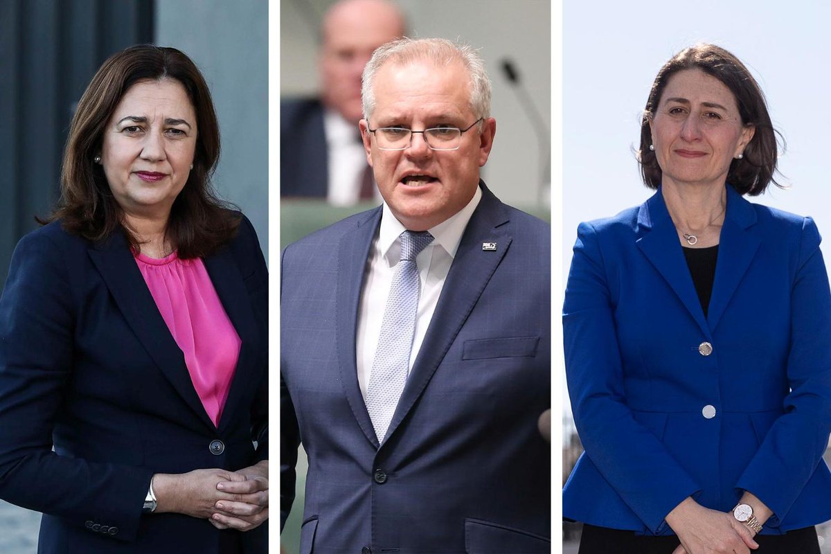 Prime Minister Scott Morrison says after today's national cabinet, seven of eight states and territories have agreed on an update of the 'roadmap to recovery'.The new roadmap will focus on testing regimes, data sharing and interstate borders. Live updates: smh.com.au/national/coron…