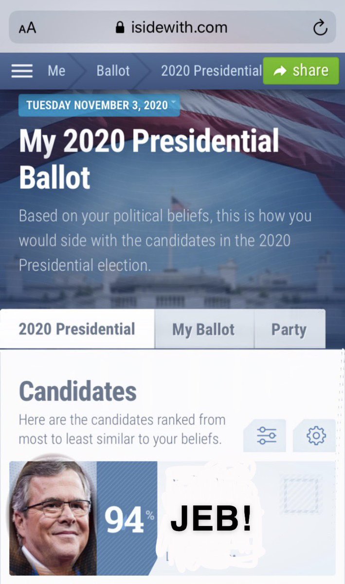 JoshMoney2's tweet photo. #isidewith https://t.co/mymeZwrJke