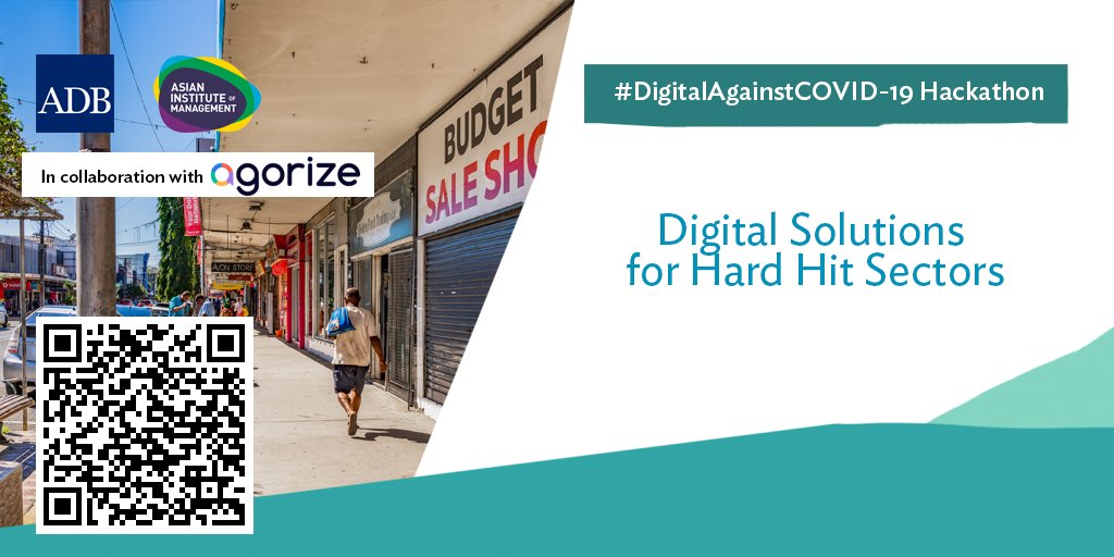 PWAPilipinas's tweet image. How can we help businesses affected by the COVID-19 leverage tools of the digital economy to help them transition to online business models that can spur economic activity? Join the @ADB_HQ and @aim_edu
 #DigitalAgainstCOVID19 hackathon. #ADBHackathon
challenges.adb.org/en/challenges/…