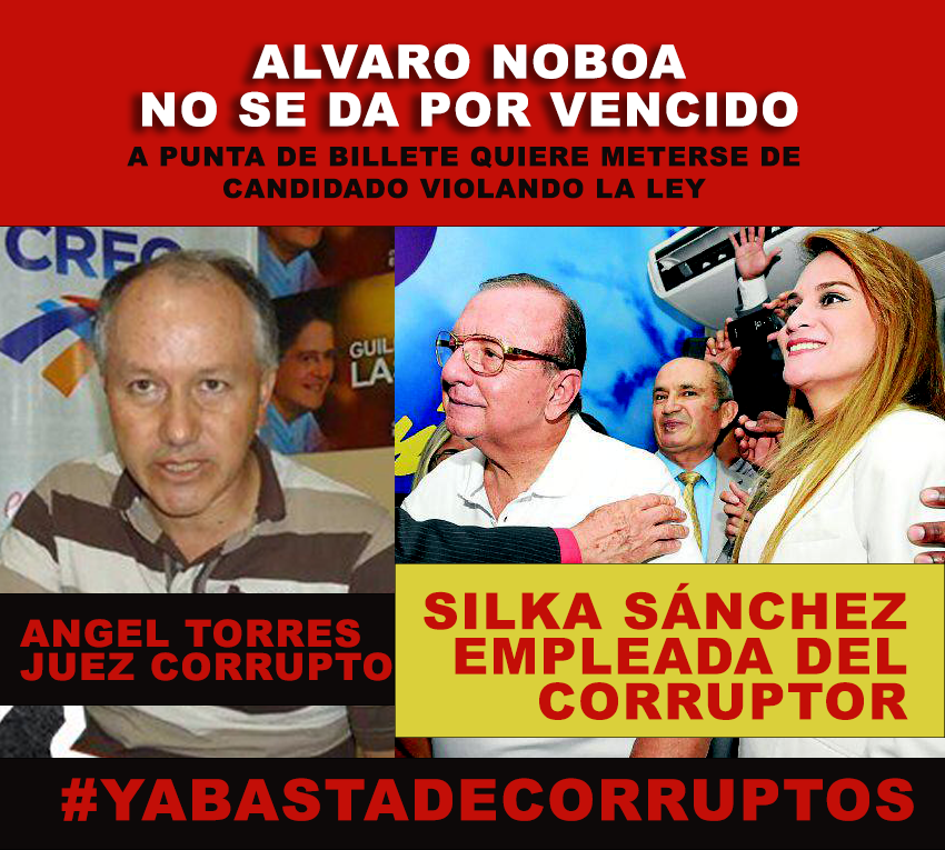 HillaryMejiaD's tweet photo. @prostestante @Aqua2650 @AbAlvaroNoboa Esta mafia quiere repartirse el Ecuador, hay que estar alertas. https://t.co/1r8Cnb1boL