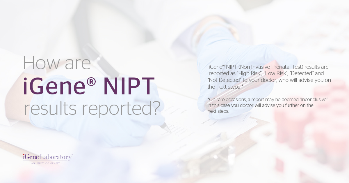 iGeneLaboratory's tweet image. How are iGene® NIPT results reported?

To find out further information on iGene® Non-Invasive Prenatal Test (NIPT), follow us on Twitter or visit igeneprenataltest.com

#noninvasiveprenataltest #nipt #pregnancy #pregnant  #MedTech #igene #igenelaboratory #medtech #Singapore